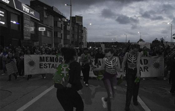 Las marchas del 8M en Bogotá en imágenes