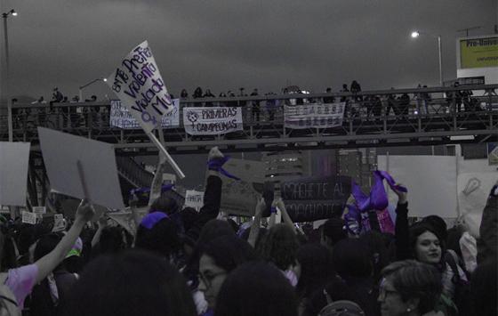 Las marchas del 8M en Bogotá en imágenes