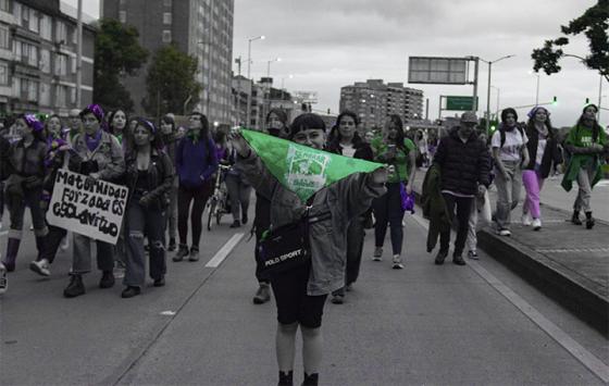 Las marchas del 8M en Bogotá en imágenes