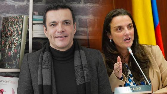 Juan Diego Alvira se ríe de lo que pasó con Karen Abudinen Juan Diego Alvira y Karen Abudinen