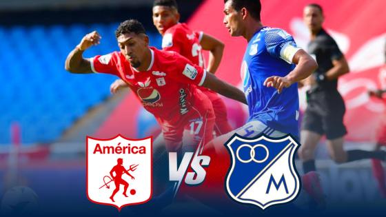 América de Cali cedió puntos en casa Millonarios vence al América de Cali de visitante