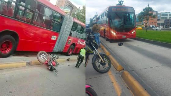 Transmilenio accidente Transmilenio accidente