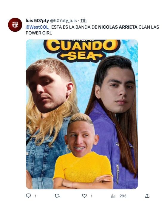 Los memes que dejó la pelea entre Westcol y Nicolás Arrieta Los memes que dejó la pelea entre Westcol y Nicolás Arrieta