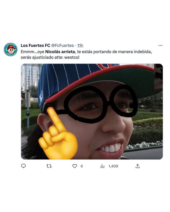 Los memes que dejó la pelea entre Westcol y Nicolás Arrieta Los memes que dejó la pelea entre Westcol y Nicolás Arrieta