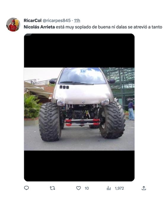 Los memes que dejó la pelea entre Westcol y Nicolás Arrieta Los memes que dejó la pelea entre Westcol y Nicolás Arrieta