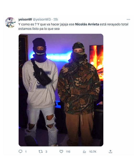 Los memes que dejó la pelea entre Westcol y Nicolás Arrieta Los memes que dejó la pelea entre Westcol y Nicolás Arrieta