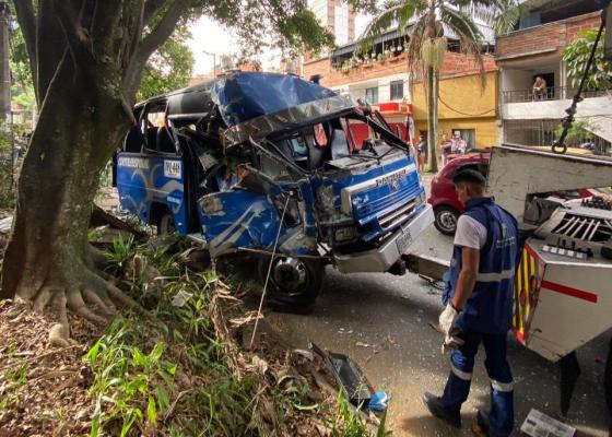 accidente bus Medellín Enciso