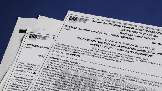 Superintendencia de Notariado y Registro Certificados de libertad y tradición