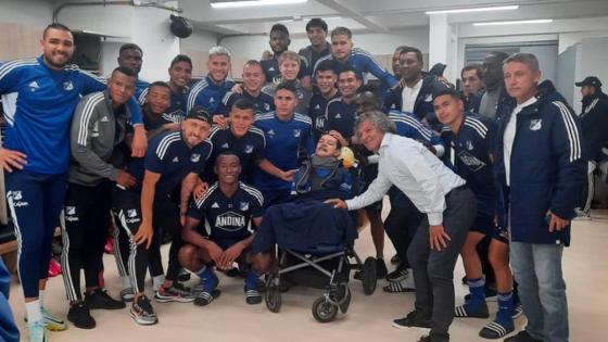 Millonarios cumplió último deseo a hincha antes de morir Millonarios cumplió último deseo a hincha antes de morir