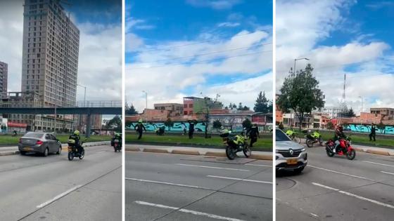 Persecución en Bogotá tras robo Persecución