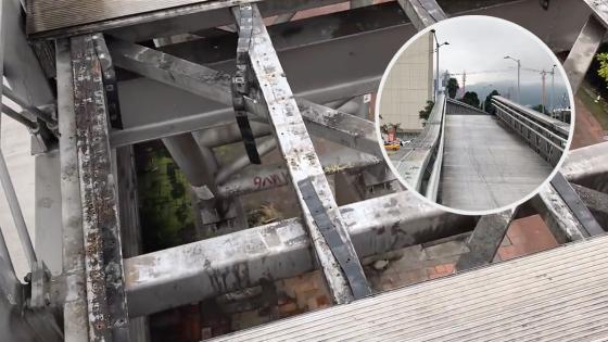 Robo a puente peatonal en Bogotá Robo a puente peatonal