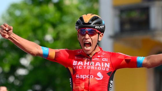 Santiago Buitrago ganador de etapa en el Giro de Italia