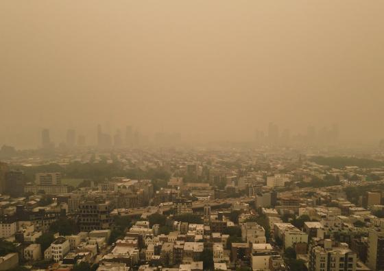 Nueva York bajo el humo de incendios forestales Nueva York