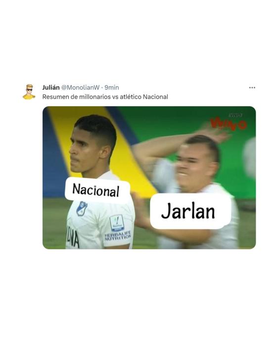 memes final Millonarios vs Nacional
