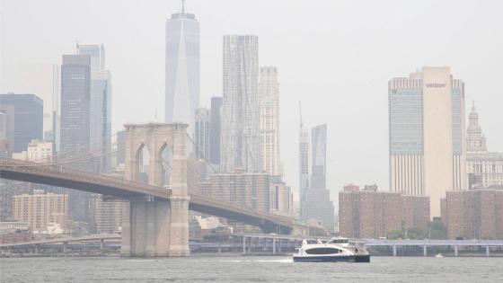 New York: las impactantes imágenes de la ciudad cubierta de humo