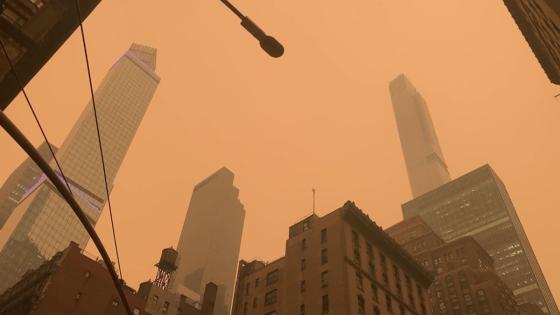 New York: las impactantes imágenes de la ciudad cubierta de humo