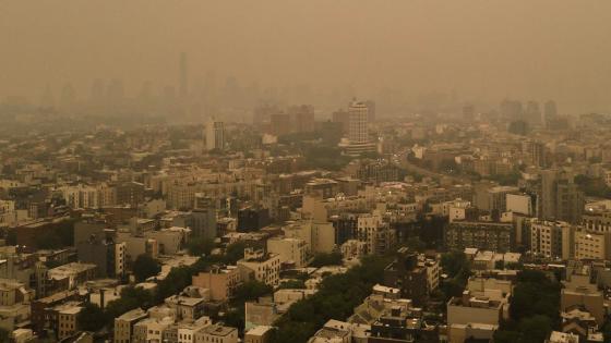 New York: las impactantes imágenes de la ciudad cubierta de humo