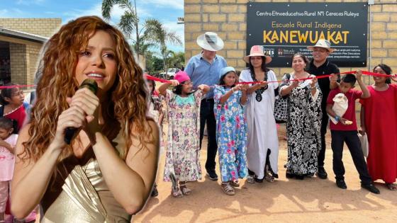 Shakira y el proyectos de labor social en la Guajira.