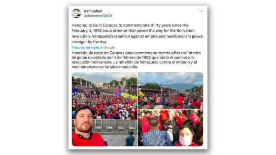 La foto de Dan Cohen con Maduro La foto de Dan Cohen con Maduro