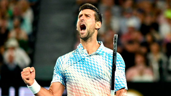 Novak Djokovic y el gesto que causó gracia