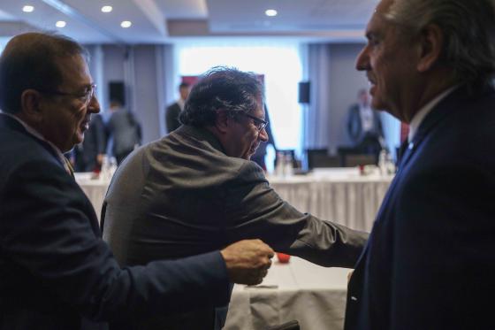 Gustavo Petro en Bruselas, Bélgica