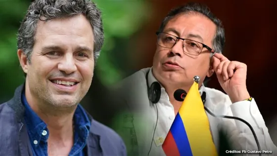 Las flores de Mark Ruffalo a Gustavo Petro
