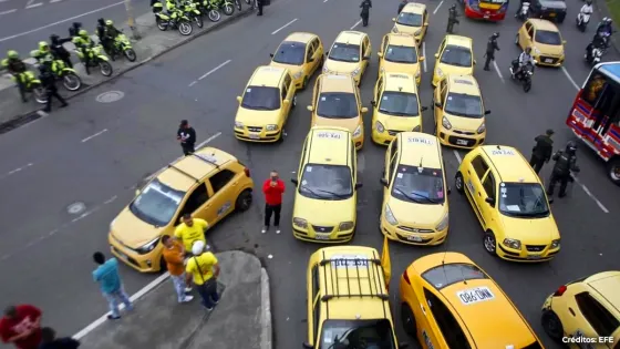 Paro taxistas Bogotá Paro taxistas Bogotá