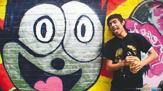 Joven grafitero