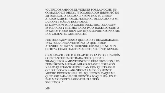 El terror que vivió Miguel Bosé en asalto a su vivienda El terror que vivió Miguel Bosé en asalto a su vivienda