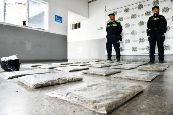 Marihuana incautada Policía Nacional