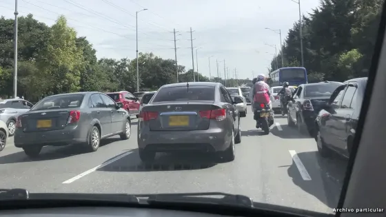 Afectaciones en la movilidad de la capital Trancón en Bogotá