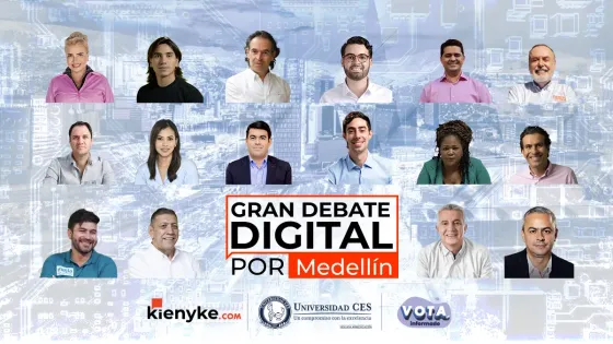 Los ejes del Gran Debate Digital por Medellín con los candidatos a la alcaldía