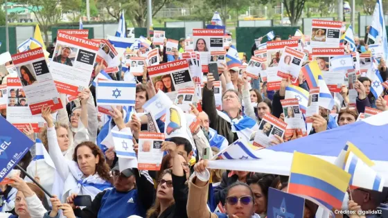 Manifestaciones en Colombia en pro de la liberación de los secuestrados de Israel 
