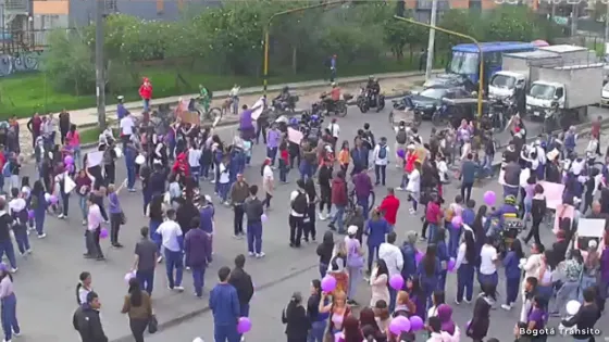 Movilizaciones en el Sur de Bogotá por caso de violación a menor de edad Movilizaciones en el Sur de Bogotá por caso de violación a menor de edad