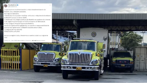Colegios sin internet, carros de bomberos sin Soat y otras graves denuncias de Federico Gutiérrez Colegios sin internet, carros de bomberos sin Soat y otras graves denuncias de Federico Gutiérrez