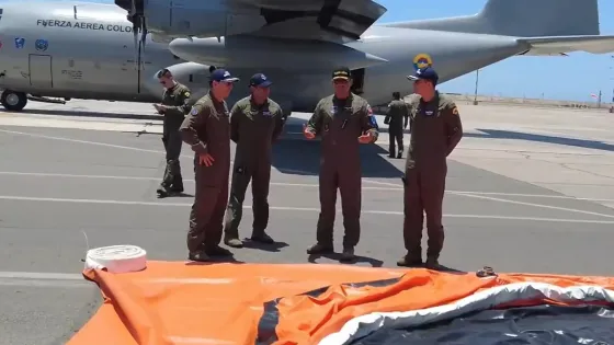 Incendios forestales: apoyo de la Fuerza Aérea del Perú ya llegó a Colombia Incendios forestales: apoyo de la Fuerza Aérea del Perú ya llegó a Colombia