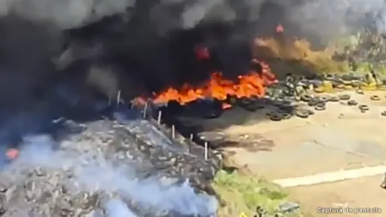 Urgente: fuerte incendio en el batallón Pedro Nel Ospina, en Bello