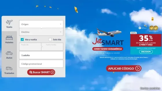 Descuentos de JetSmart para destinos internacionales