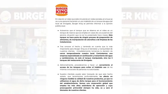 Comunicado Burger King