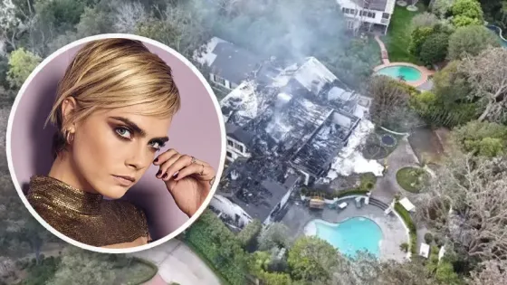 Lo que se sabe del incendio que arrasó con la mansión de Cara Delevingne