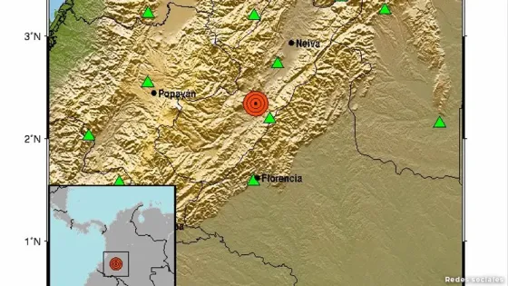 Sismo sacude Gigante, Huila