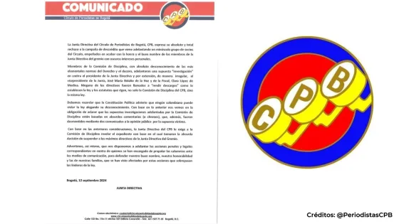 “No se pueden dar acusaciones con base de chismes”: vicepresidente del CPB “No se pueden dar acusaciones con base de chismes”: vicepresidente del CPB