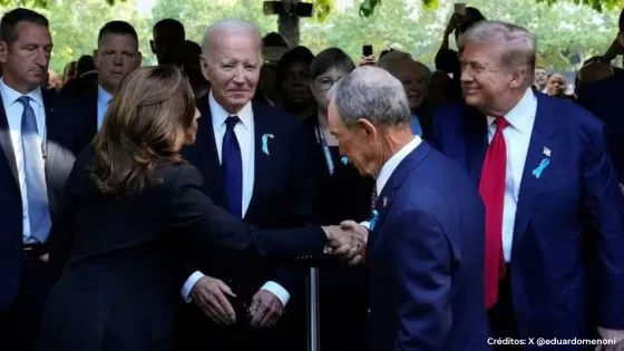 Harris y Trump se reencuentran en homenaje a víctimas de las Torres Gemelas Harris y Trump se reencuentran en homenaje a víctimas de las Torres Gemelas