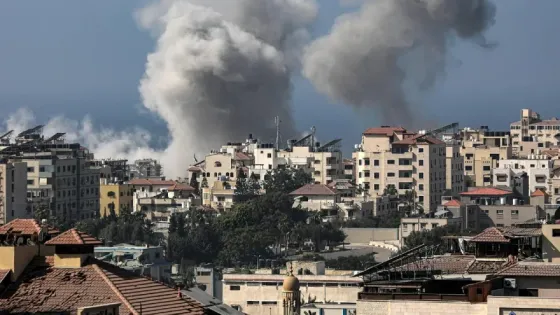 Israel bombardeó fuertemente a Gaza