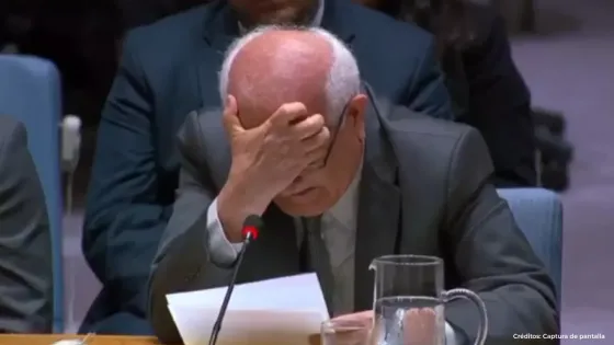 Embajador palestino rompe en llanto en la ONU Embajador palestino rompe en llanto en la ONU