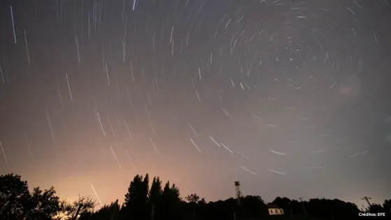 Lluvia de meteoritos.