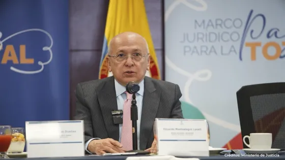 Ministro de Justicia, Eduardo Montealegre. Ministro de Justicia, Eduardo Montealegre.