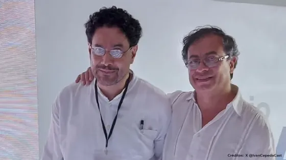 Presidente Gustavo Petro y el senador Iván Cepeda. Gustavo Petro e Iván Cepeda.
