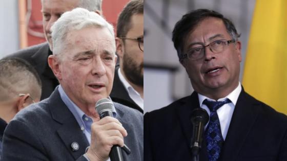 Álvaro Uribe y Gustavo Petro. Álvaro Uribe y Gustavo Petro.