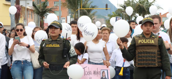 Caravana en honor a Valeria Afanador. Caravana en honor a Valeria Afanador.